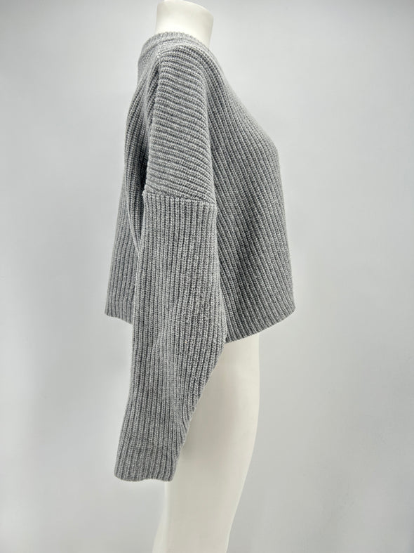 Pull en laine gris