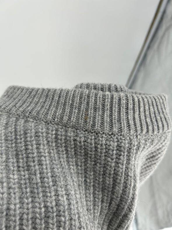 Pull en laine gris
