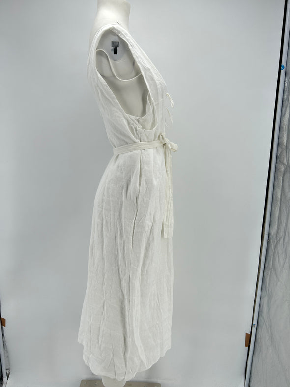 Robe en lin blanche