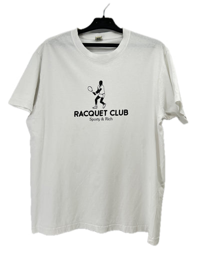 T-shirt "Racquet Club" blanc
