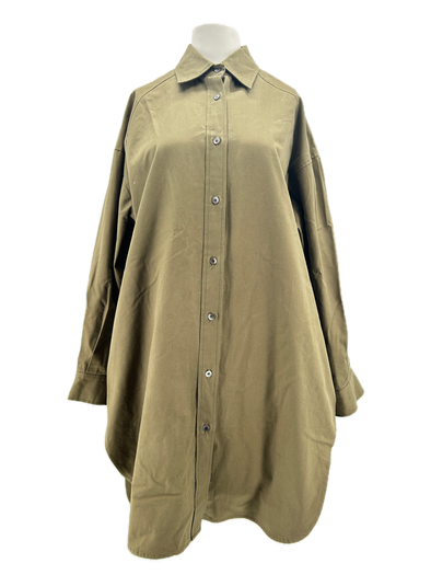 Robe chemise kaki