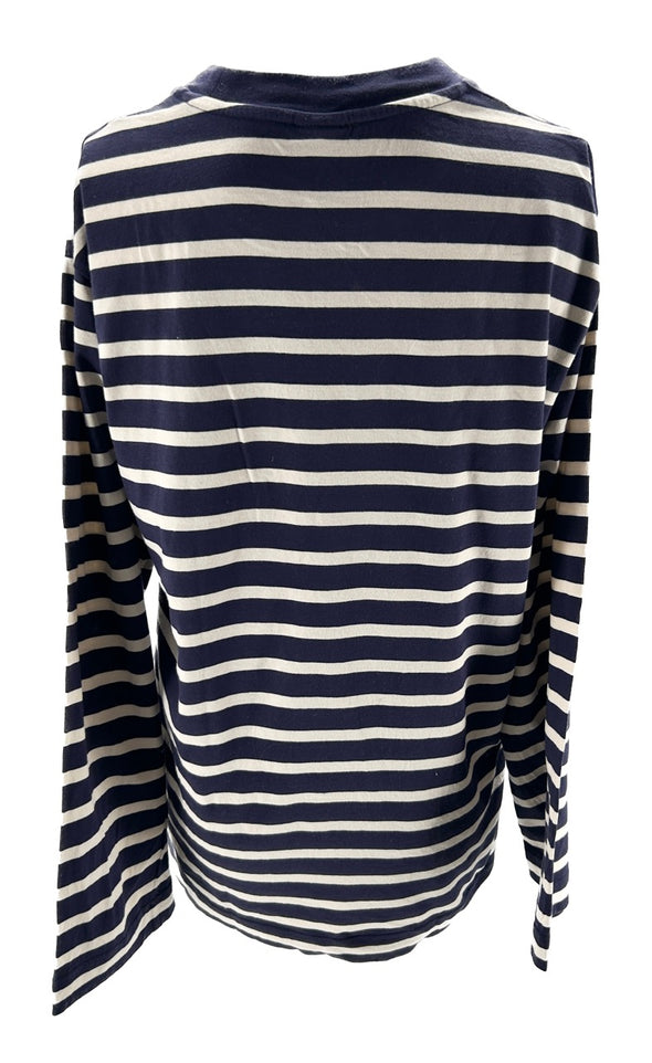 Top à rayures bleues