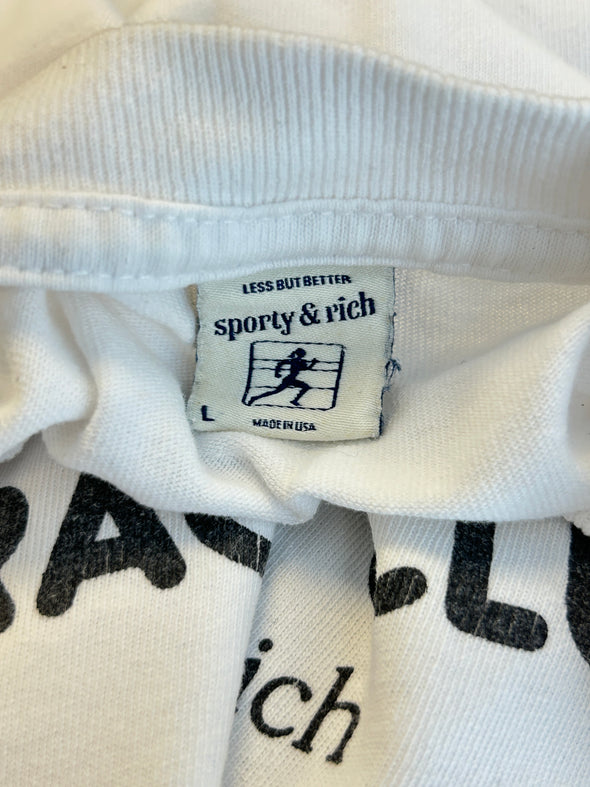 T-shirt "Racquet Club" blanc