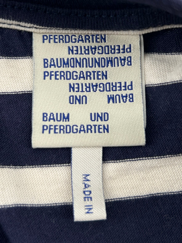 Top à rayures bleues