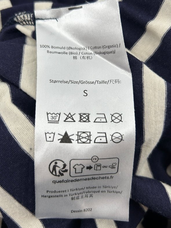 Top à rayures bleues