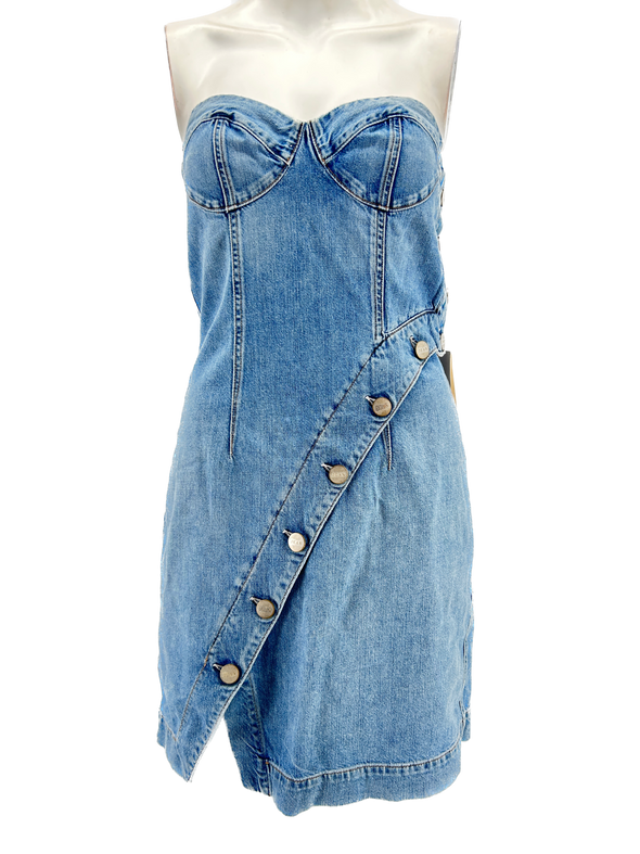 Robe bleu en jean