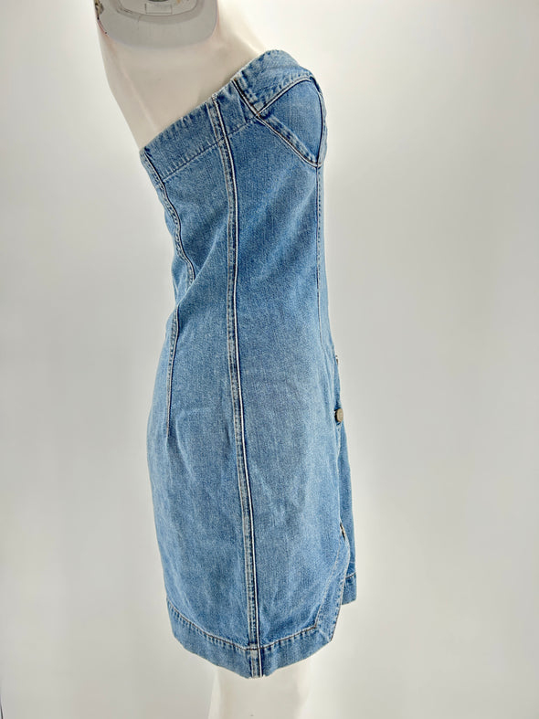 Robe bleu en jean