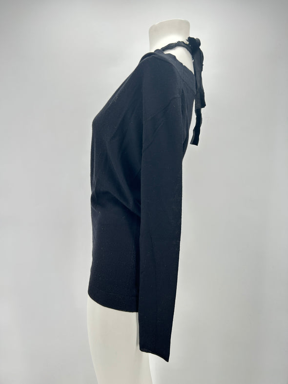 Top en laine noir