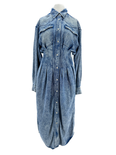 Robe en denim cintrée