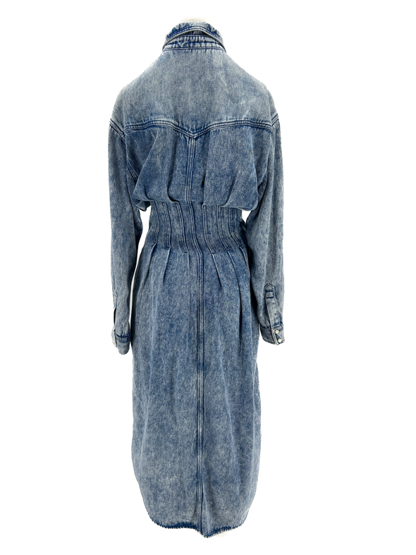 Robe en denim cintrée