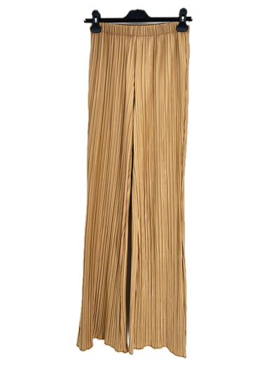 Pantalon plissé beige