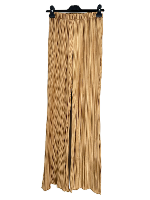 Pantalon plissé beige