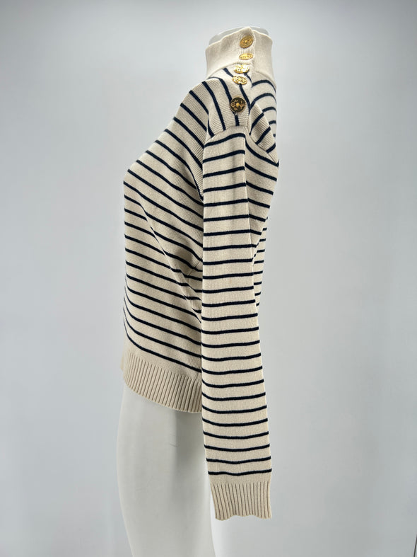 Pull marinière en laine