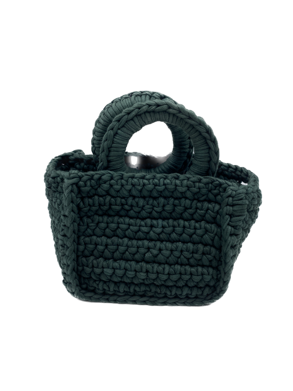 Mini sac tricoté