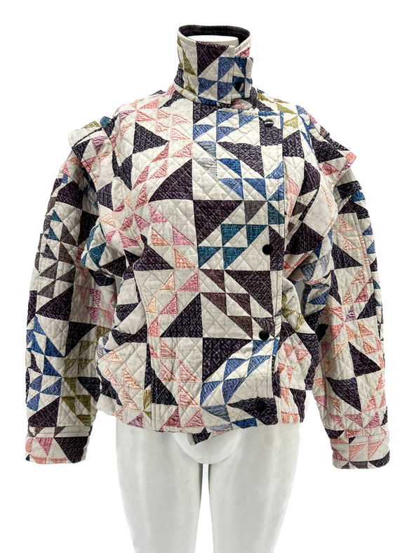 Veste "Basile" à formes géométriques Bonny Quilted