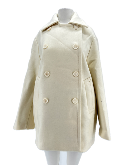 Manteau en laine blanc