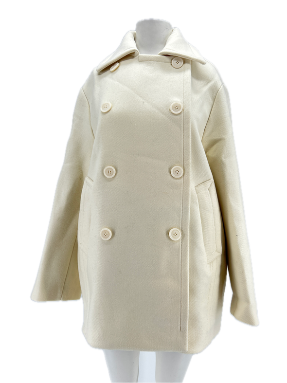 Manteau en laine blanc