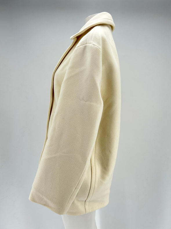 Manteau en laine blanc