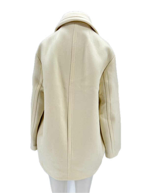 Manteau en laine blanc