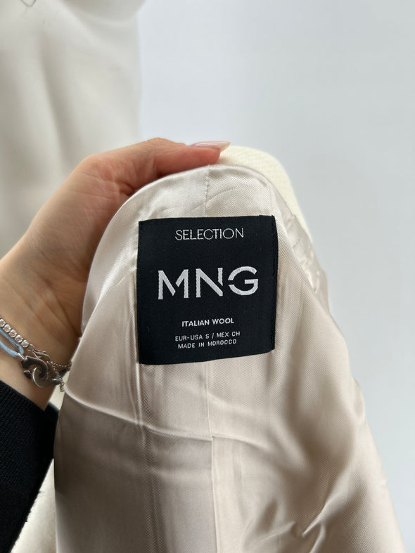 Manteau en laine blanc