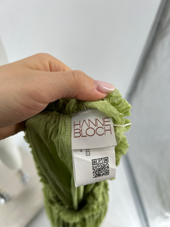 Robe en soie verte