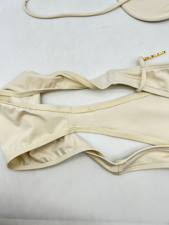 Maillot de bain deux pièces beige