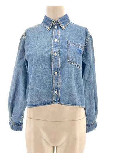 Chemise en jean bleu