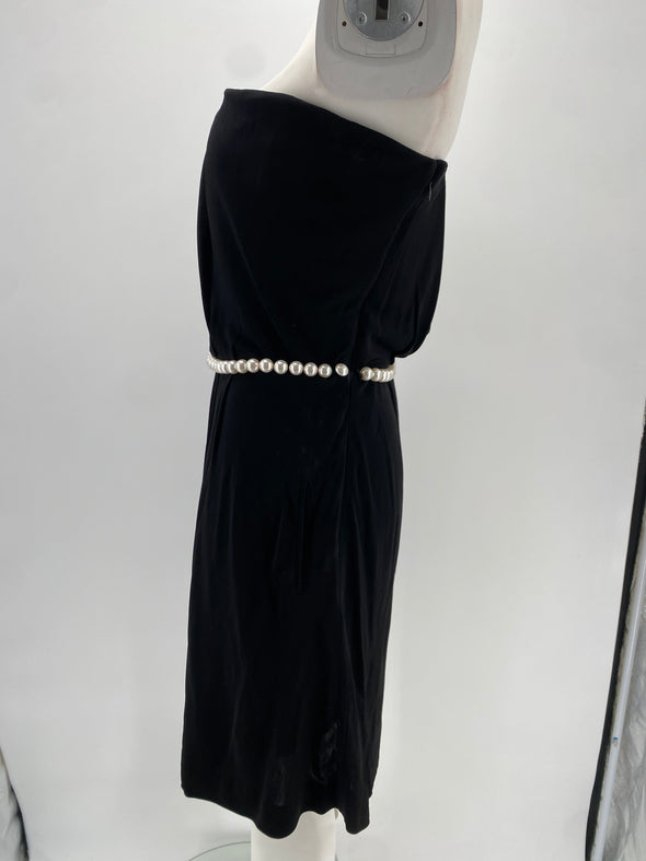 Robe bustier à perles