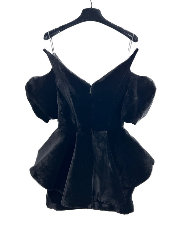 Robe en velours noire