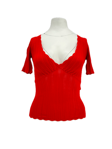Top rouge "Cloe"