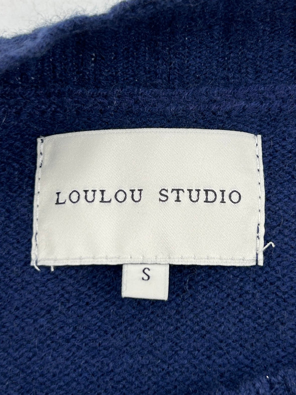 Pull bleu à manches 3/4 "Mora"