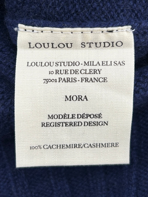 Pull bleu à manches 3/4 "Mora"