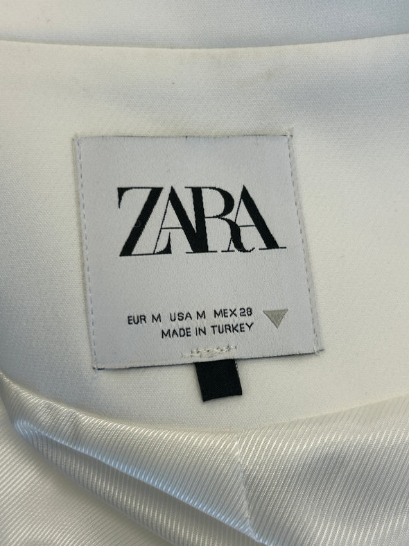 Blazer court blanc