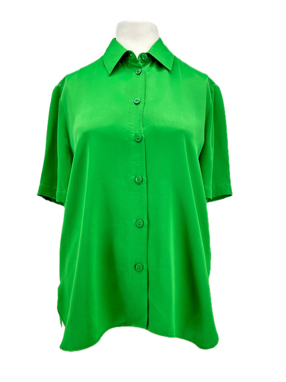 Chemise verte à manches courtes