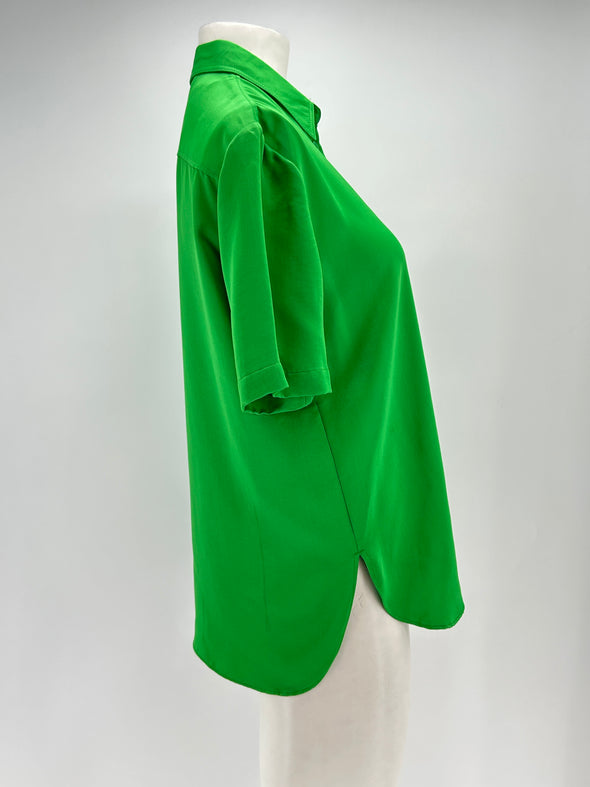 Chemise verte à manches courtes