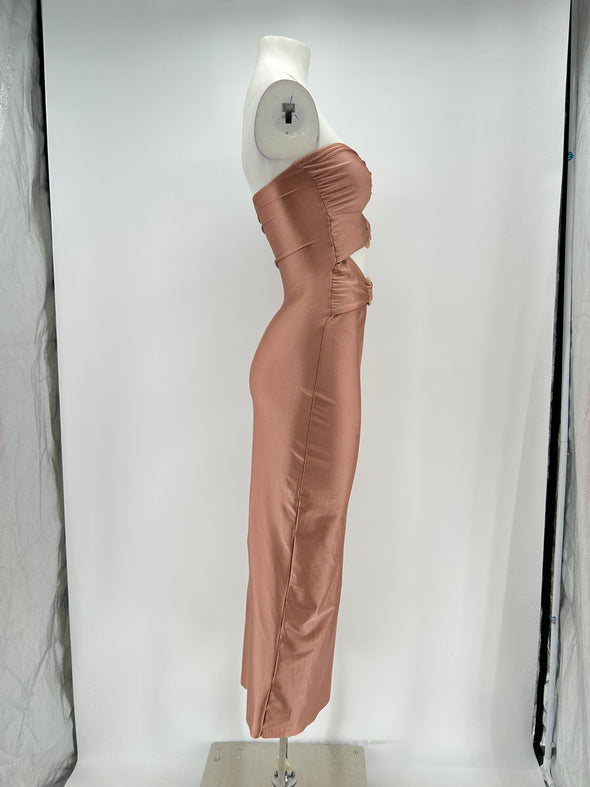 Robe bustier rose