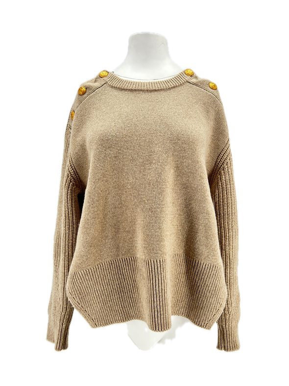Pull en laine marron