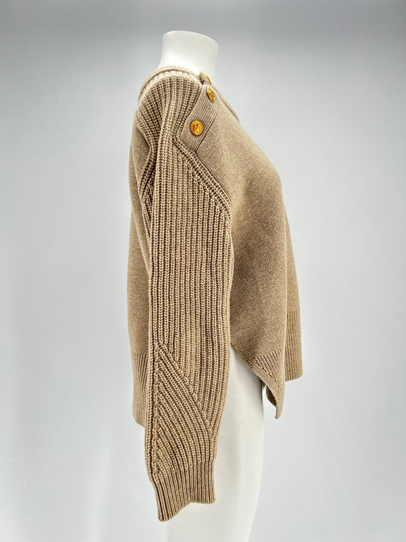 Pull en laine marron