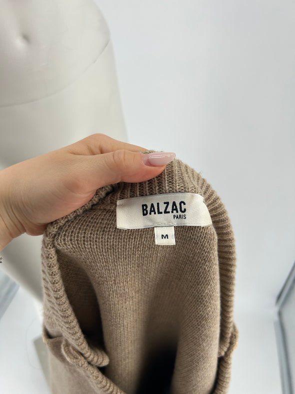 Pull en laine marron