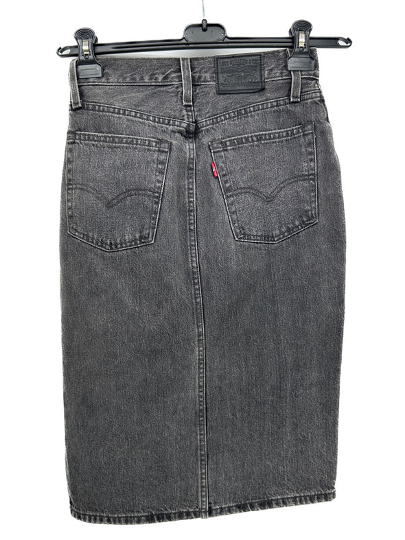 Jupe en denim gris