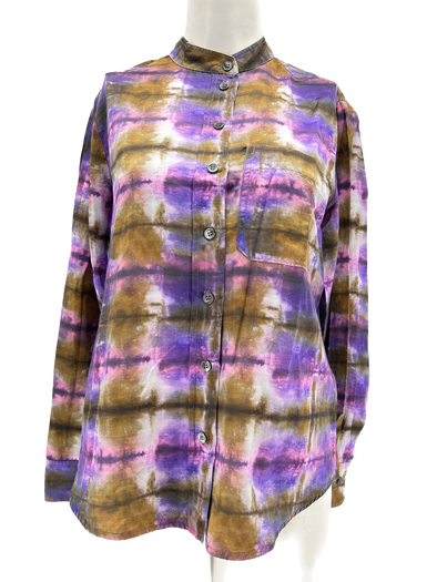 Chemise violette tie and dye
