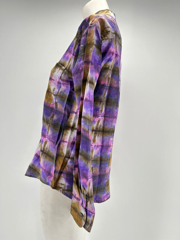 Chemise violette tie and dye