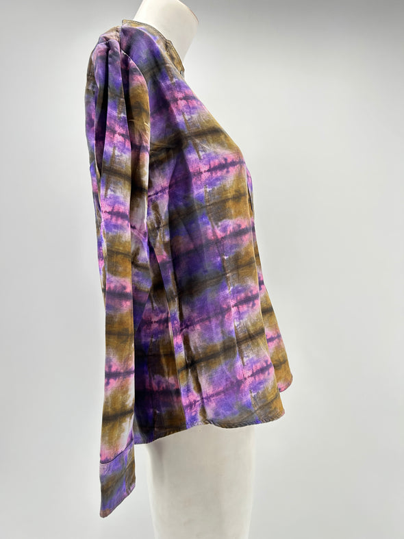 Chemise violette tie and dye