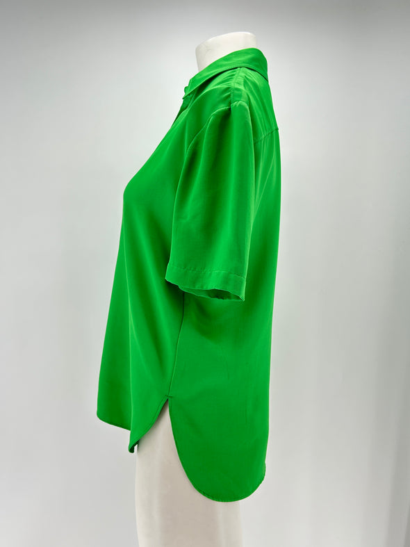 Chemise verte à manches courtes