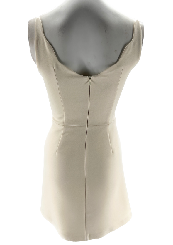 Robe courte beige