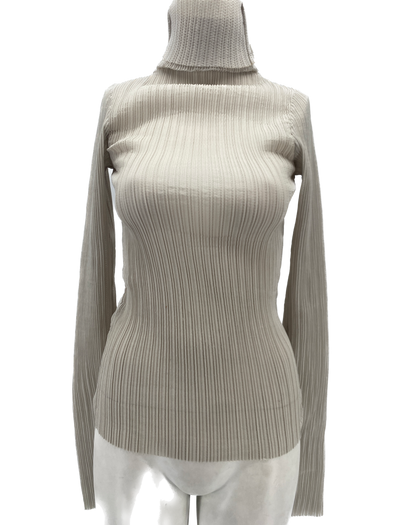 Top plissé beige