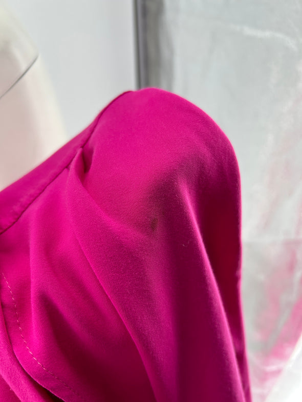 Robe satinée rose