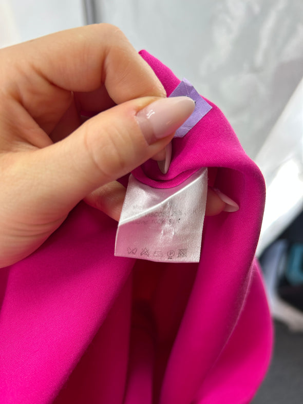 Robe satinée rose