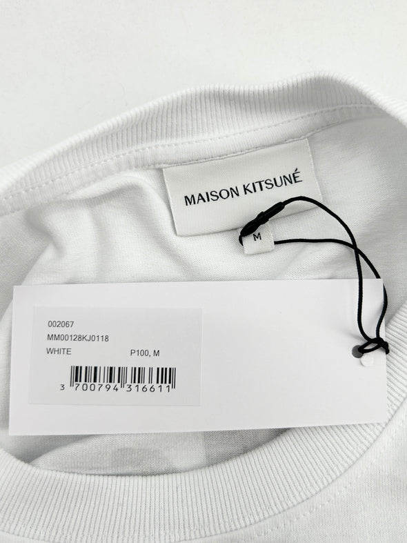 T-shirt large blanc à logo