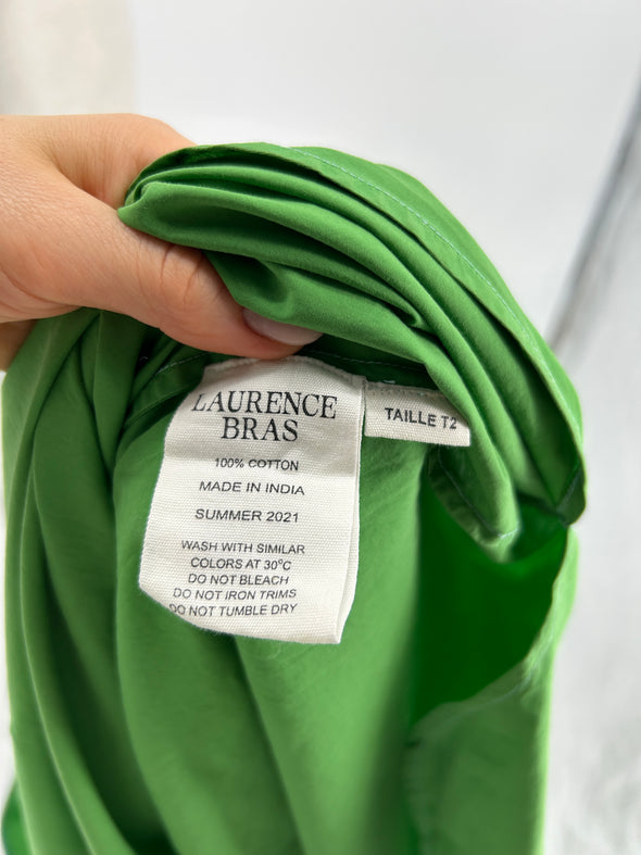 Blouse verte à nouer